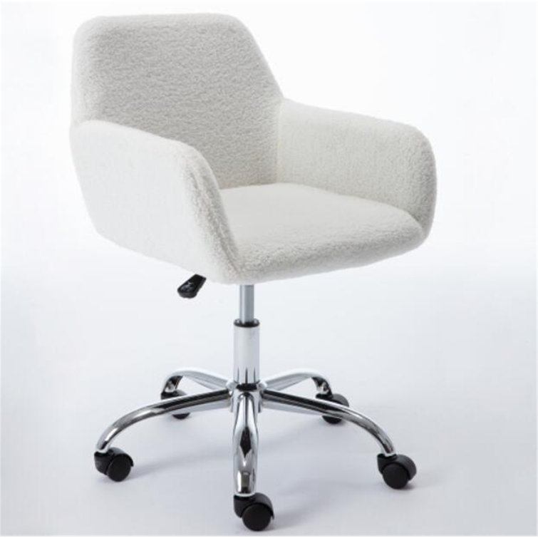 sherpa desk chair with gold legs Luvenia Paz
